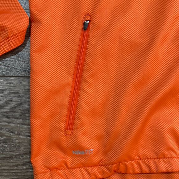 Vintage Y2K Gray Tag Nike FitStorm Full Zip Windbreaker Orange - Men's Medium - Picture 5 of 11